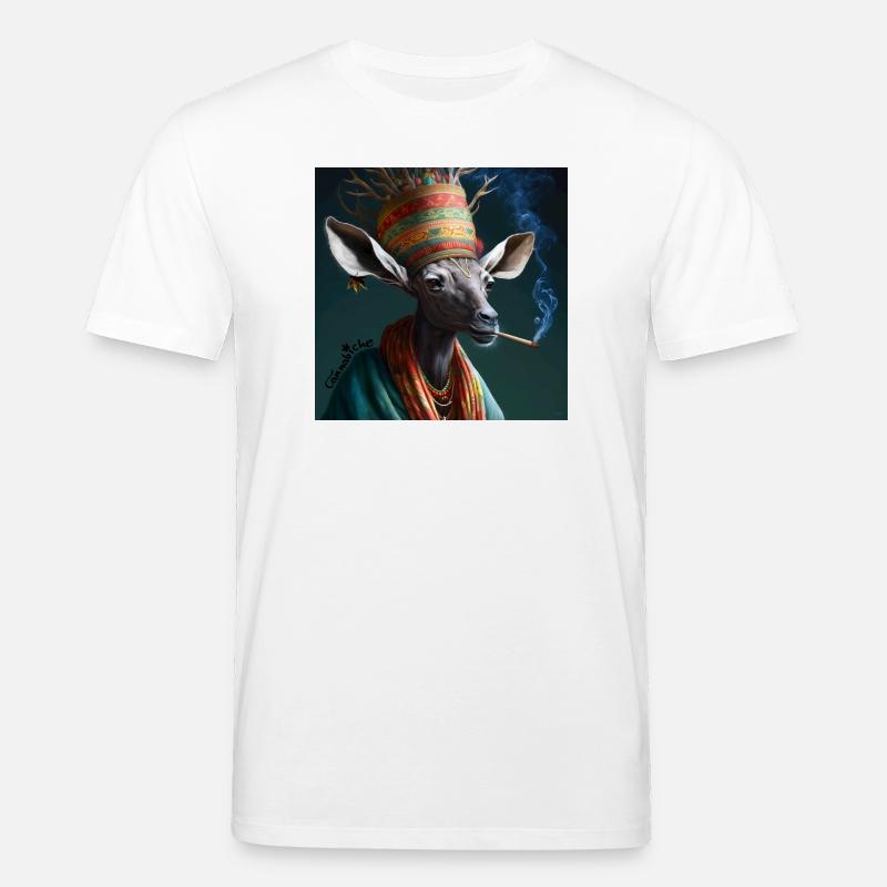 Cannabiche 01 mit - Stanley/Stella Unisex Bio-T-Shirt CREATOR  - Weiß