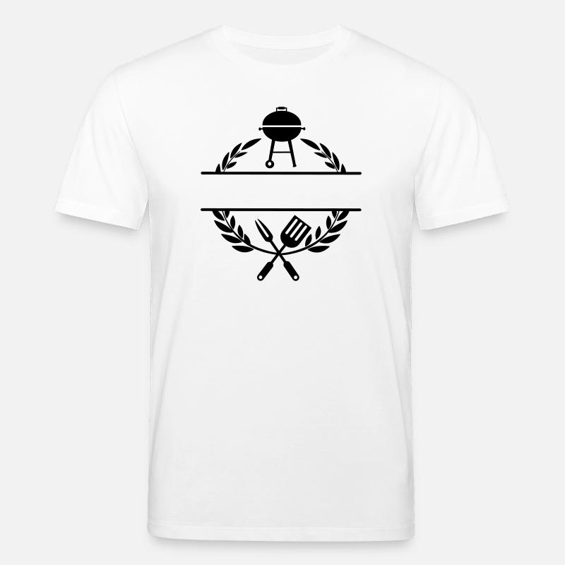 BBQ-Monogramm - Stanley/Stella Unisex Bio-T-Shirt CREATOR  - Weiß