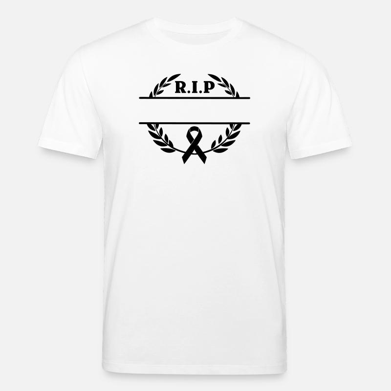 Monogramme Laurel Wreath R.I.P - T-shirt bio CREATOR Stanley/Stella Unisexe - blanc