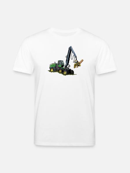 Moissonneuse-batteuse, Moissonneuse-batteuse - T-shirt bio CREATOR Stanley/Stella Unisexe - blanc