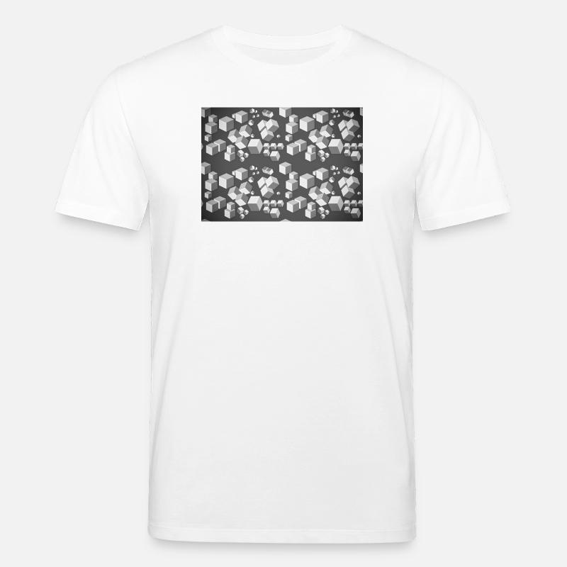 Deco pattern grey-white - Stanley/Stella CREATOR Unisex Organic T-Shirt - white