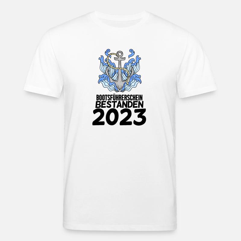 Bootsführerschein 2023 - Stanley/Stella Unisex Bio-T-Shirt CREATOR  - Weiß