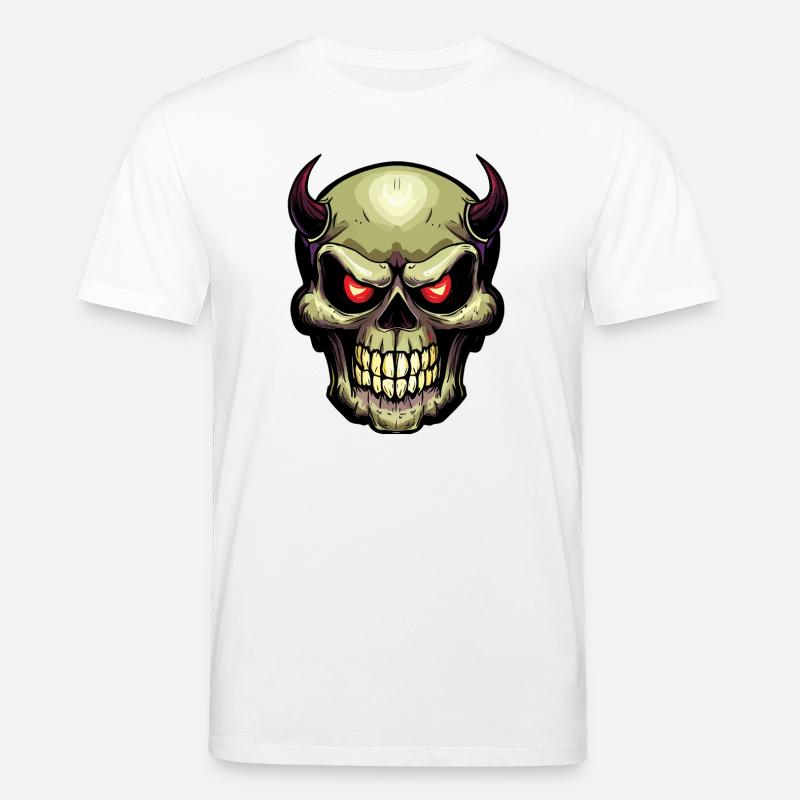 Schädel - Stanley/Stella Unisex Bio-T-Shirt CREATOR  - Weiß