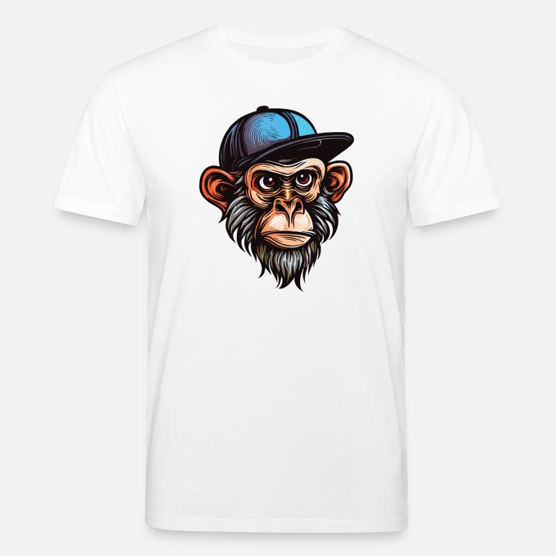Lustiger Affe - Stanley/Stella Unisex Bio-T-Shirt CREATOR  - Weiß