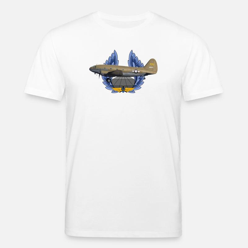 C-46 Commando - T-shirt bio CREATOR Stanley/Stella Unisexe - blanc