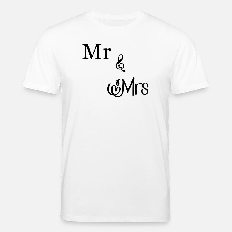 Mr and Mrs - Stanley/Stella Unisex Bio-T-Shirt CREATOR  - Weiß
