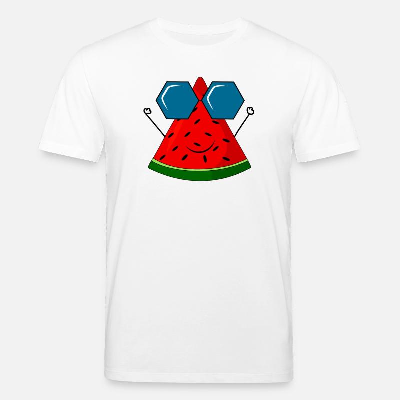 Sommer, Wassermelone, Sonne - Stanley/Stella Unisex Bio-T-Shirt CREATOR  - Weiß