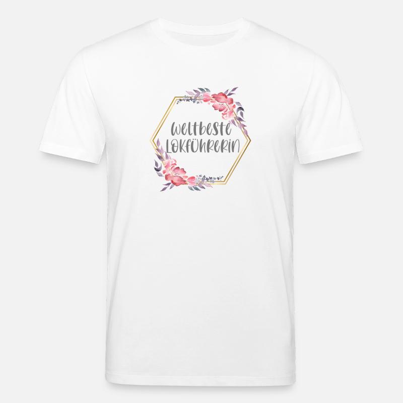 Weltbeste Lokführerin Zug Beruf Geschenk - Stanley/Stella Unisex Bio-T-Shirt CREATOR  - Weiß