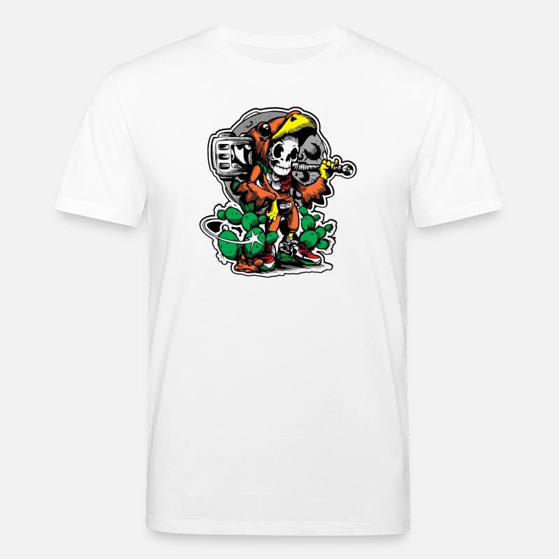 Aztekischer Krieger 2 - Stanley/Stella Unisex Bio-T-Shirt CREATOR  - Weiß