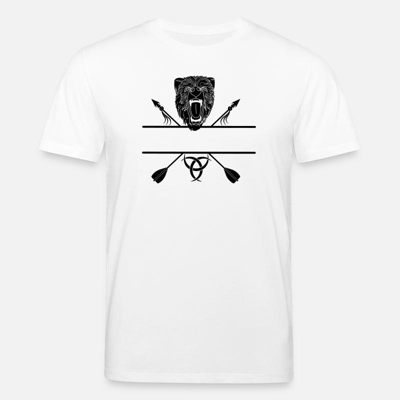 Wikinger-Bärenpfeile - Stanley/Stella Unisex Bio-T-Shirt CREATOR  - Weiß