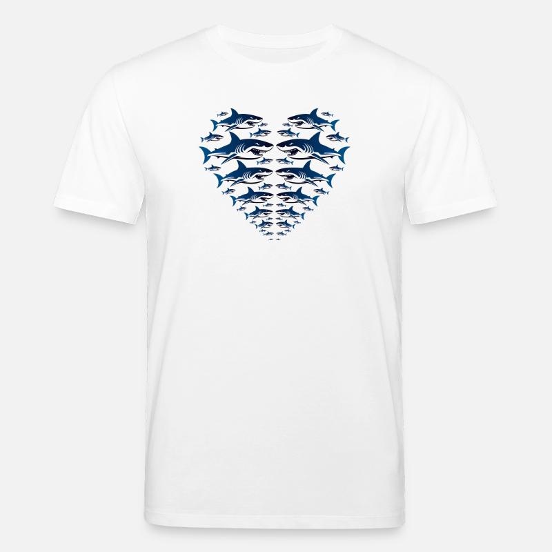 Shark Heart - Stanley/Stella Unisex Bio-T-Shirt CREATOR  - Weiß