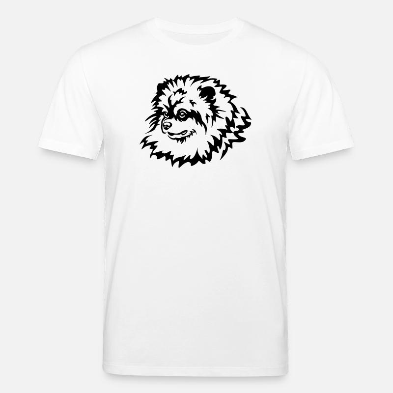 Zwergspitz Kopf - Stanley/Stella Unisex Bio-T-Shirt CREATOR  - Weiß