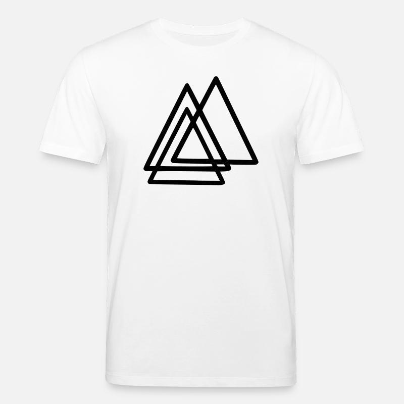 Formes - Triangles - T-shirt bio CREATOR Stanley/Stella Unisexe - blanc