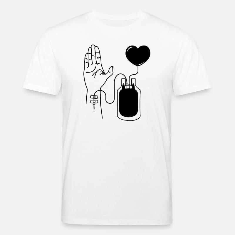 Blut spenden - Stanley/Stella Unisex Bio-T-Shirt CREATOR  - Weiß