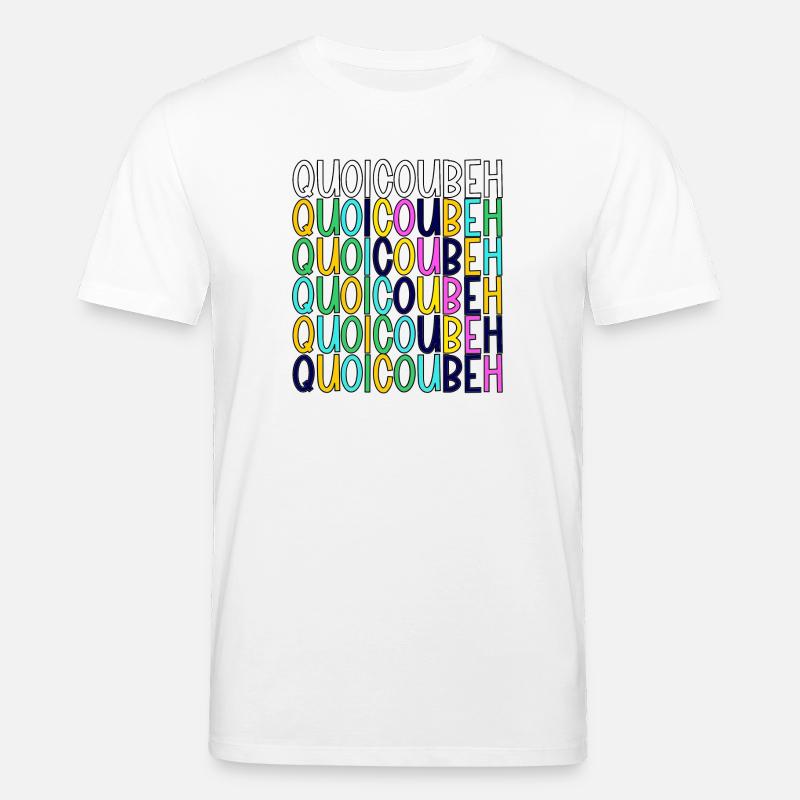 WhatCouBeH Regenbogen-Gitter - Stanley/Stella Unisex Bio-T-Shirt CREATOR  - Weiß