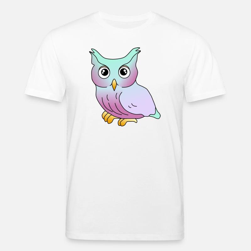 Eule - Stanley/Stella Unisex Bio-T-Shirt CREATOR  - Weiß