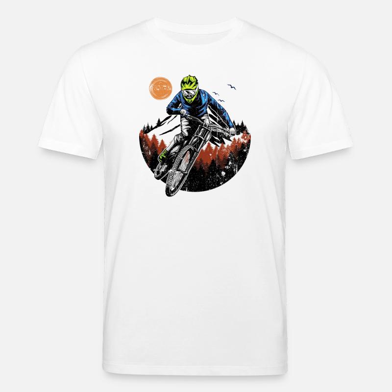 Cavalier de la crête de minuit - T-shirt bio CREATOR Stanley/Stella Unisexe - blanc