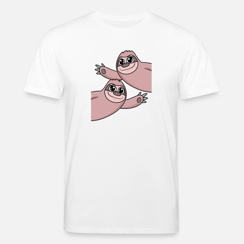 Sloth Sloths - Stanley/Stella CREATOR Unisex Organic T-Shirt - white