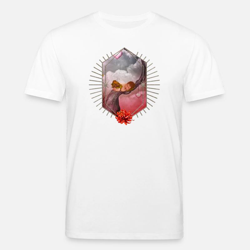Mignon bébé fée endormi. - T-shirt bio CREATOR Stanley/Stella Unisexe - blanc