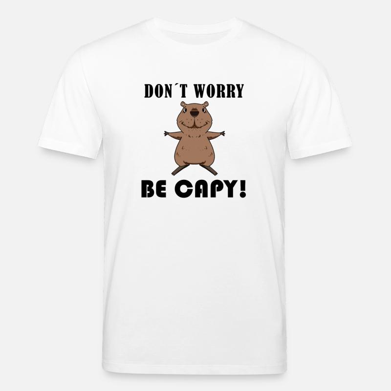 Capybara Wasserschwein Geschenk - Stanley/Stella Unisex Bio-T-Shirt CREATOR  - Weiß