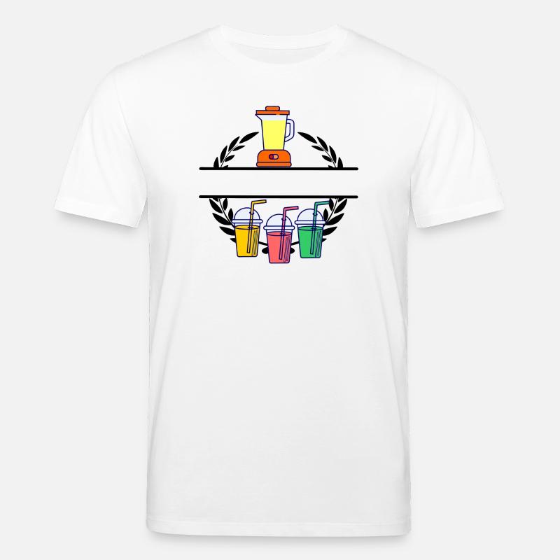 Smoothie blender en couronne de laurier - T-shirt bio CREATOR Stanley/Stella Unisexe - blanc