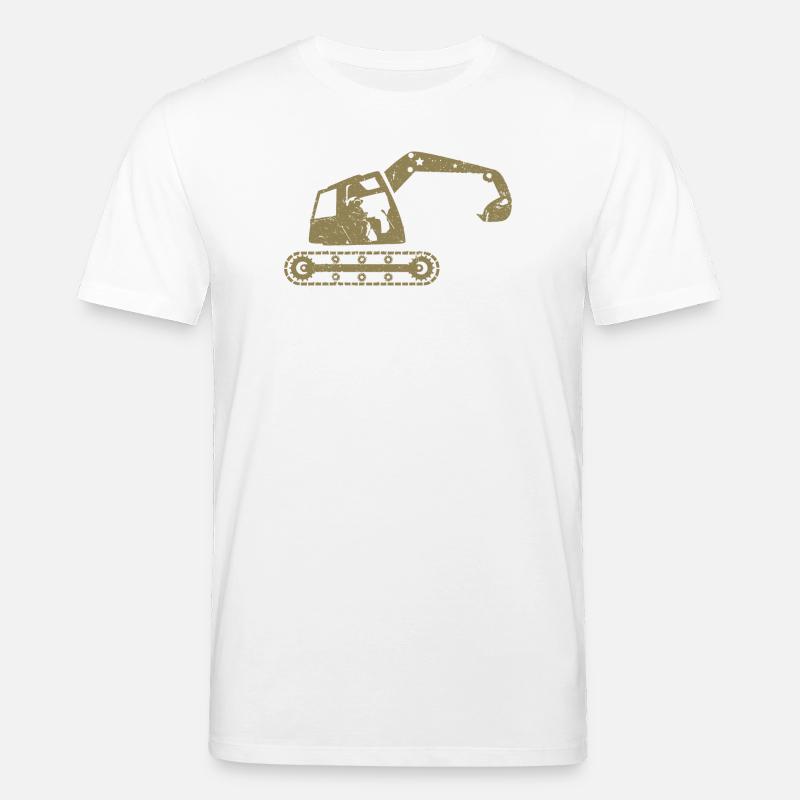 Bagger Baggerfahrer Baugeräteführer – - Stanley/Stella Unisex Bio-T-Shirt CREATOR  - Weiß
