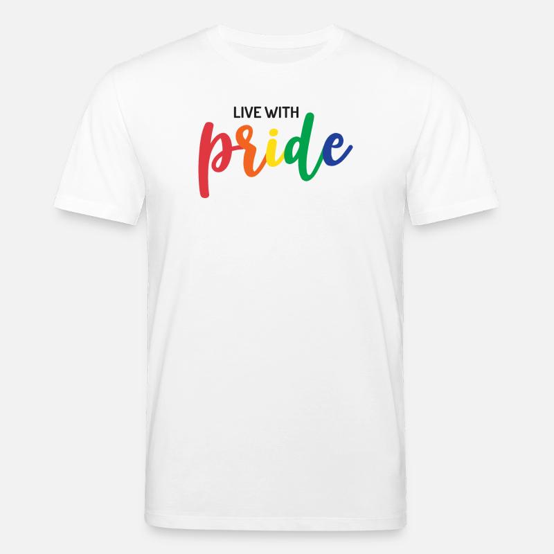 Lebe mit Stolz - Stanley/Stella Unisex Bio-T-Shirt CREATOR  - Weiß