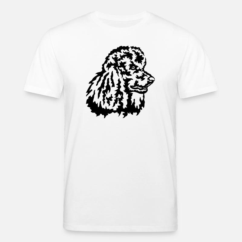 Grosse tête de caniche - T-shirt bio CREATOR Stanley/Stella Unisexe - blanc