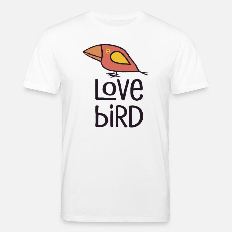 love bird rot - Stanley/Stella Unisex Bio-T-Shirt CREATOR  - Weiß