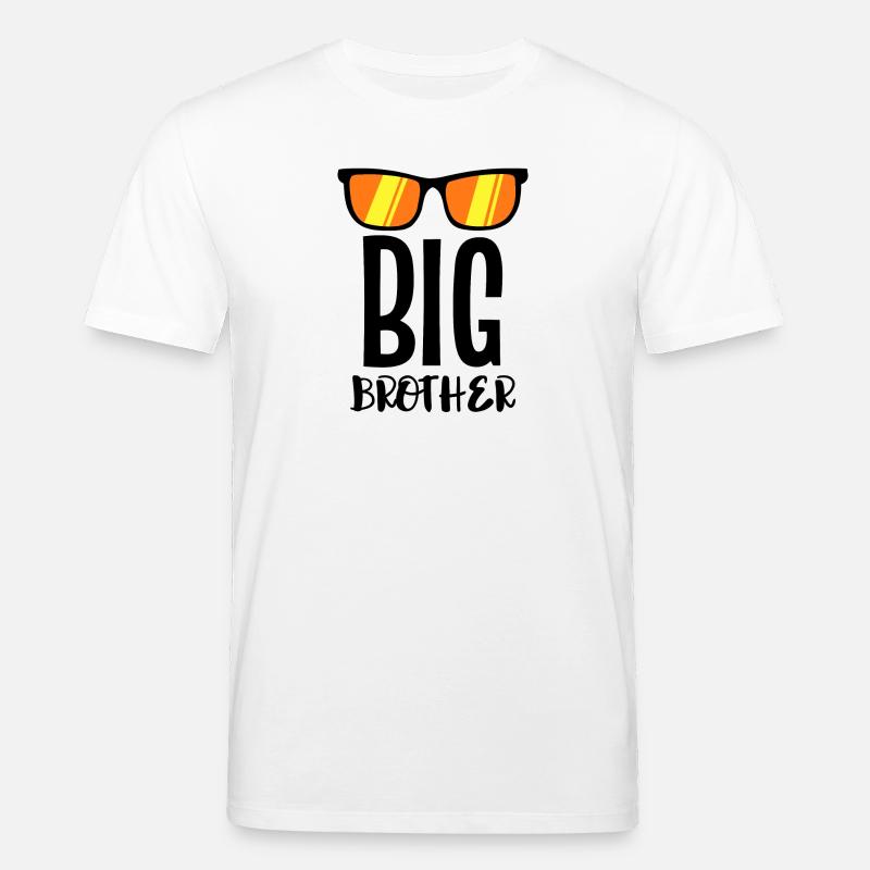 Bruderherz Statement Stolzer Großer bruder - Stanley/Stella Unisex Bio-T-Shirt CREATOR  - Weiß
