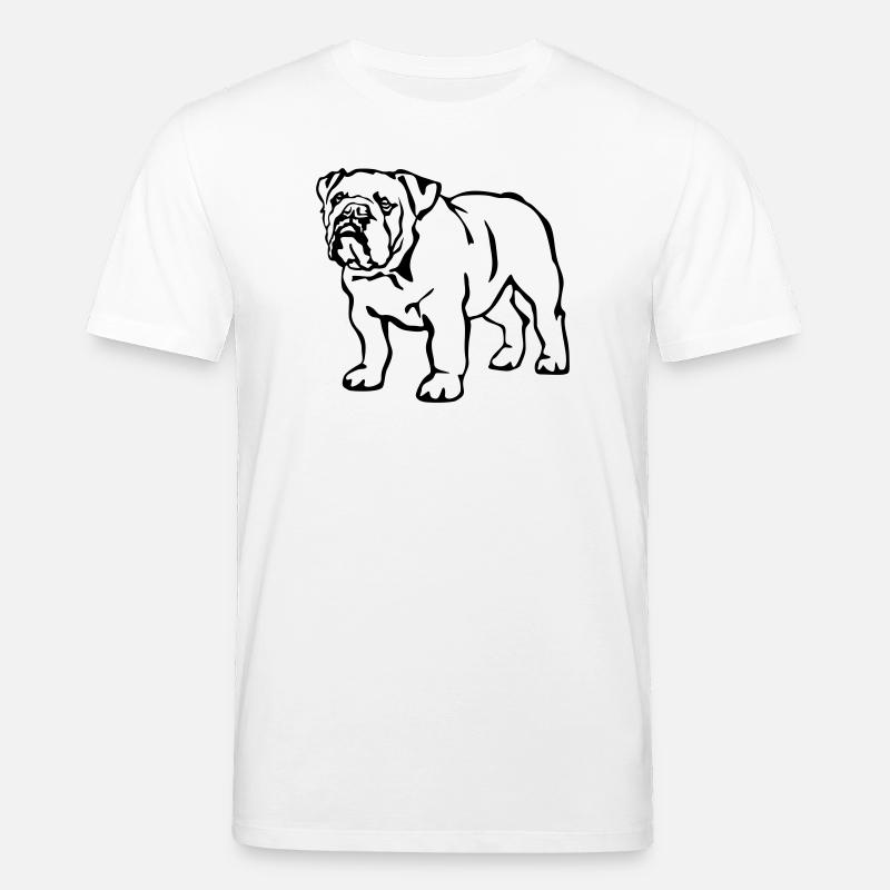 Englische Bulldogge - Stanley/Stella Unisex Bio-T-Shirt CREATOR  - Weiß