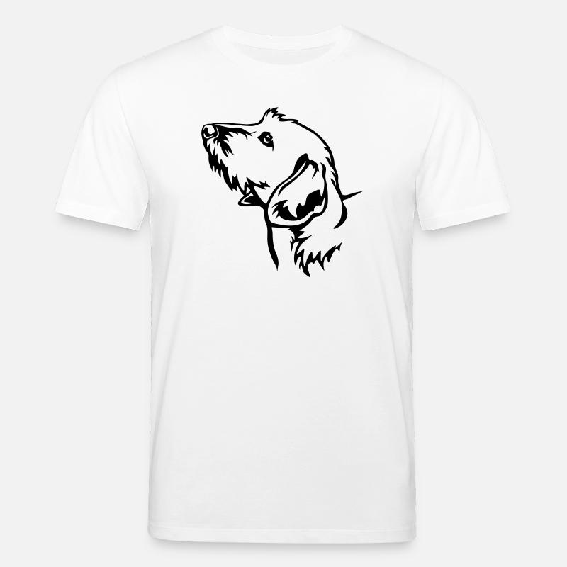 Dackel Kopf - Stanley/Stella Unisex Bio-T-Shirt CREATOR  - Weiß