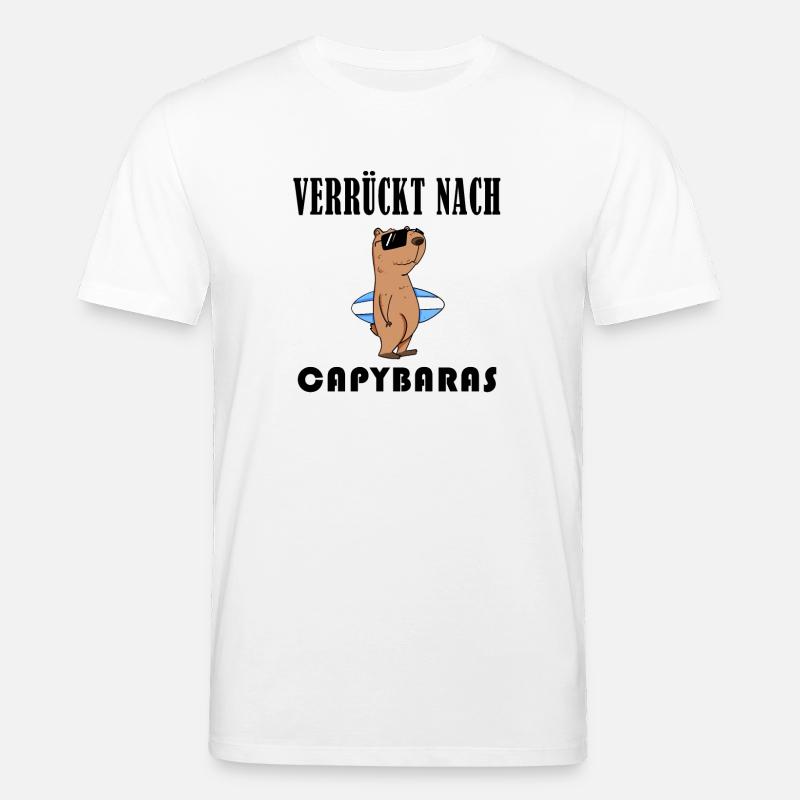 Capybara Wasserschwein Capybaras - Stanley/Stella Unisex Bio-T-Shirt CREATOR - Weiß