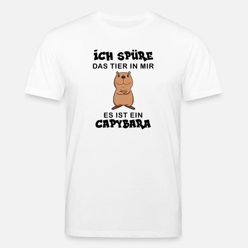 Capybara Wasserschwein Capybaras - Stanley/Stella Unisex Bio-T-Shirt CREATOR  - Weiß