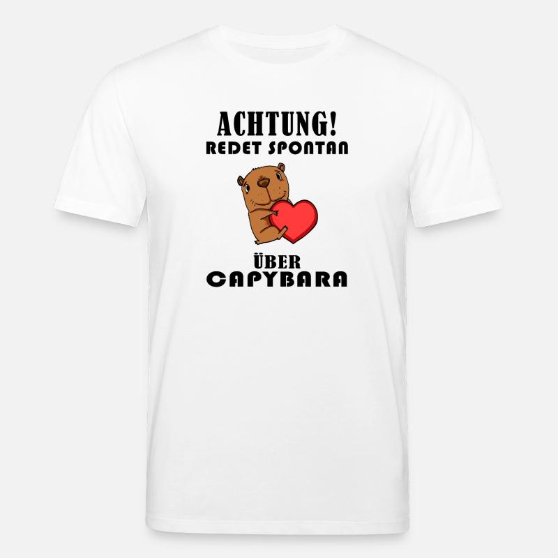 Capybara Spruch - Capybara Sprüche - Stanley/Stella Unisex Bio-T-Shirt CREATOR - Weiß