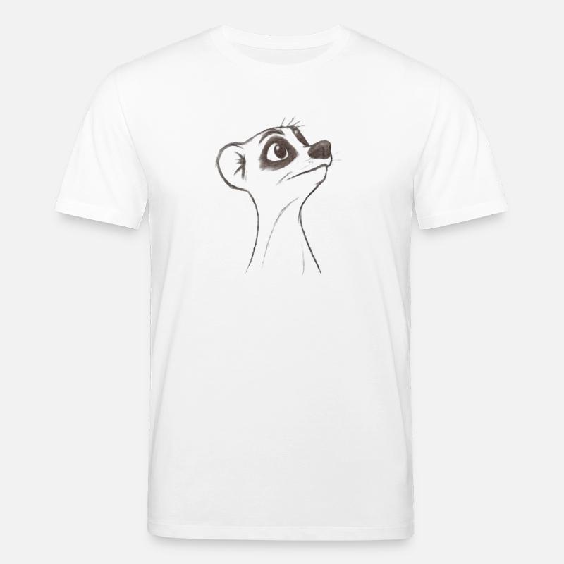 Suricate d’interrogation - T-shirt bio CREATOR Stanley/Stella Unisexe - blanc