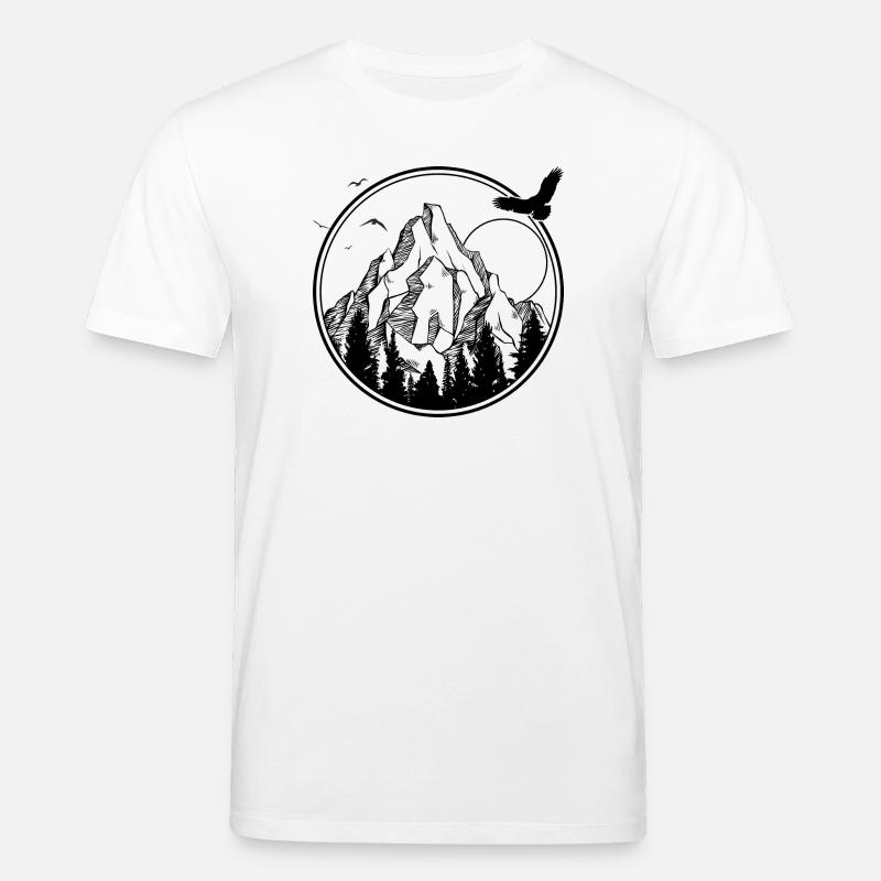 Mitternachtsvogel-Silhouette - Stanley/Stella Unisex Bio-T-Shirt CREATOR  - Weiß