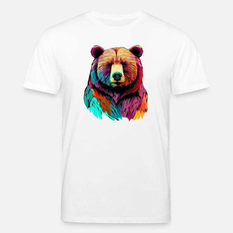Bär - Stanley/Stella Unisex Bio-T-Shirt CREATOR  - Weiß