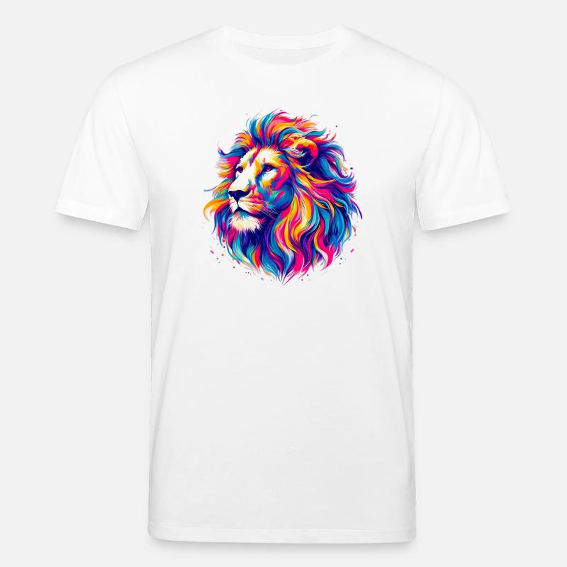 Löwe - Stanley/Stella Unisex Bio-T-Shirt CREATOR  - Weiß