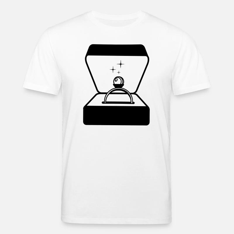 Bague avec perle dans la boîte - T-shirt bio CREATOR Stanley/Stella Unisexe - blanc