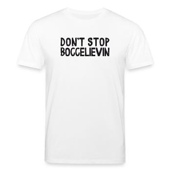 Dont Stop Boccelievin Ball with Jack Bocci Game - Stanley/Stella CREATOR Unisex Organic T-Shirt - white - Front - Alina (178cm) & Michal (187cm)