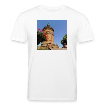 CHÂTEAU D’EAU DE MANNHEIM - T-shirt bio CREATOR Stanley/Stella Unisexe - blanc - Devant - Alina (178cm) & Michal (187cm)