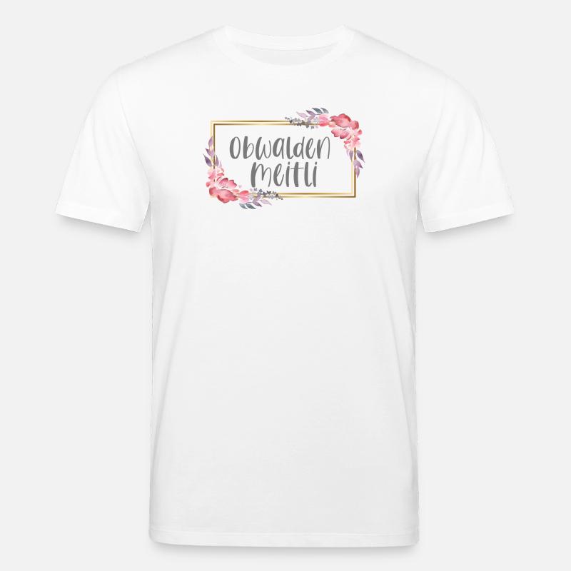 Schweiz Obwalden Mädchen Heimat Geschenk - Stanley/Stella Unisex Bio-T-Shirt CREATOR  - Weiß