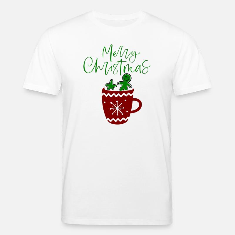 Joyeux Noël, Biscuits - T-shirt bio CREATOR Stanley/Stella Unisexe - blanc