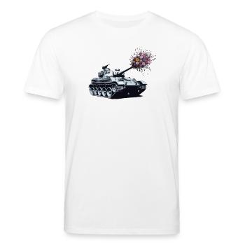 Panzer Bouquet - Stanley/Stella CREATOR Unisex Organic T-Shirt - white - Front - Alina (178cm) & Michal (187cm)