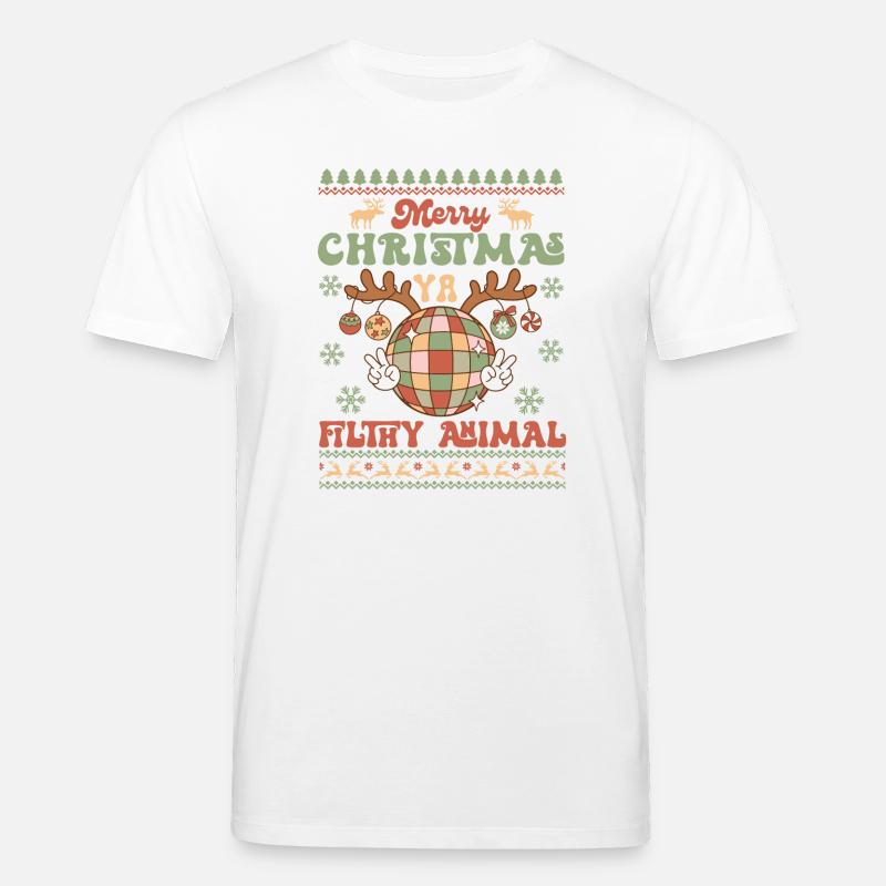 Hässlicher Weihnachtspullover - Stanley/Stella Unisex Bio-T-Shirt CREATOR  - Weiß