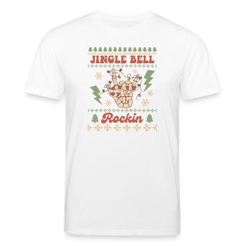 Pull de Noël moche - T-shirt bio CREATOR Stanley/Stella Unisexe - blanc - Devant - Alina (178cm) & Michal (187cm)