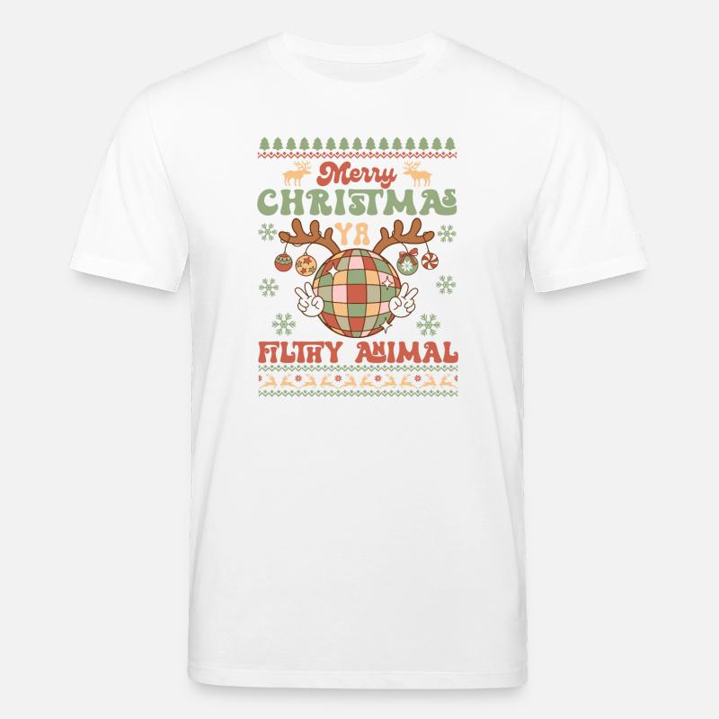 Hässlicher Weihnachtspullover - Stanley/Stella Unisex Bio-T-Shirt CREATOR  - Weiß