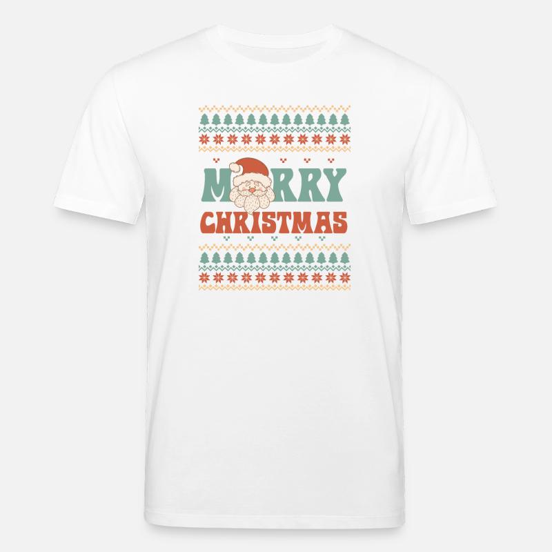 Hässlicher Weihnachtspullover - Stanley/Stella Unisex Bio-T-Shirt CREATOR  - Weiß