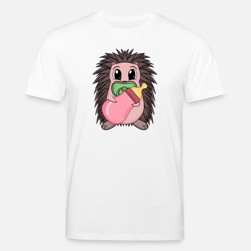 Motif de bébé hérisson - T-shirt bio CREATOR Stanley/Stella Unisexe - blanc